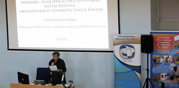 Konferencja- Wolontariat droga do rozbudzania potrzeby pasji pomagania innym oraz ksztatowania obywatelskich i patriotycznych postaw. Spotkanie z zaproszonymi gomi z Kolegium Muzycznego im. Barwiskiego w Drohobyczu na Ukrainie.